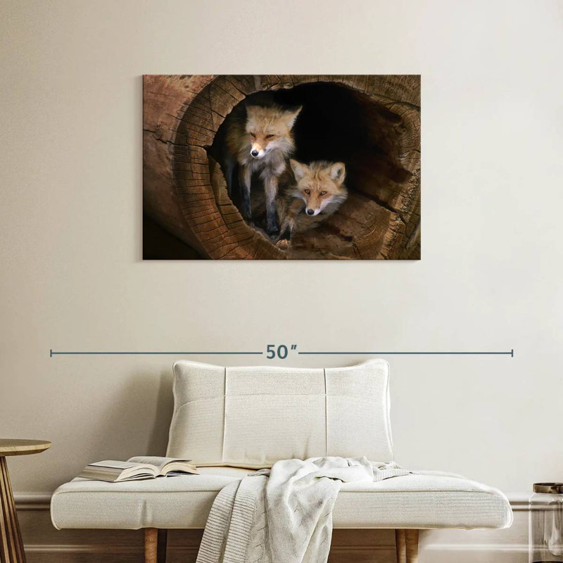 Brampt Kit Foxes, 24" H x 36" W