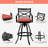 Cohdi Swivel Aluminum Outdoor 30" Patio Bar Stool with Sunbrella Cushion-493974612