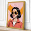 Portrait in Pink Modern 1 Piece Wrapped Canvas Wall Art-2069798034-2069798044