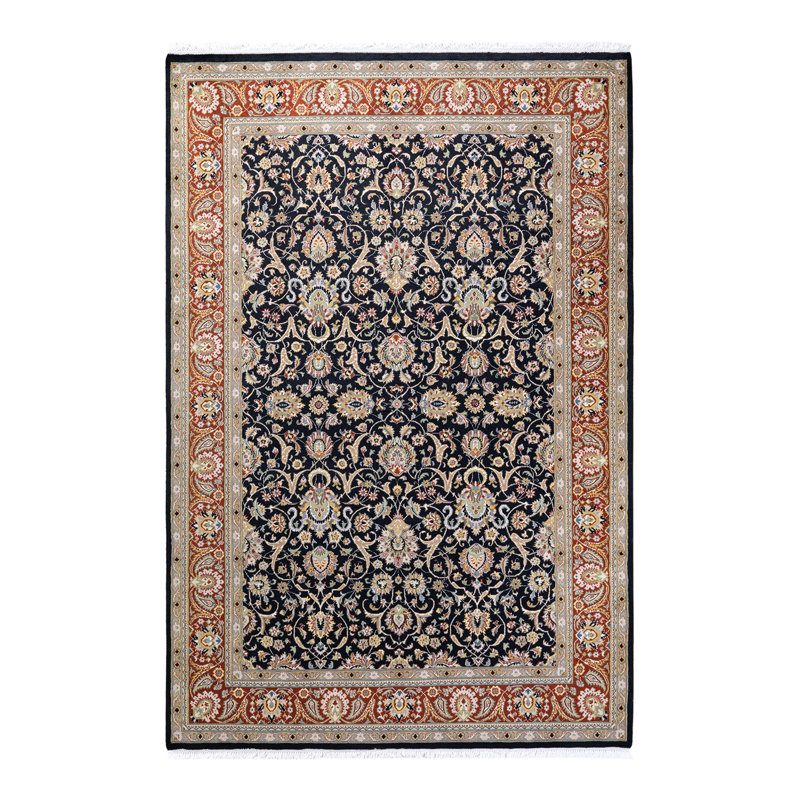 Classic One-of-a-Kind 6'3" X 9'3" Hand Knotted Area Rug