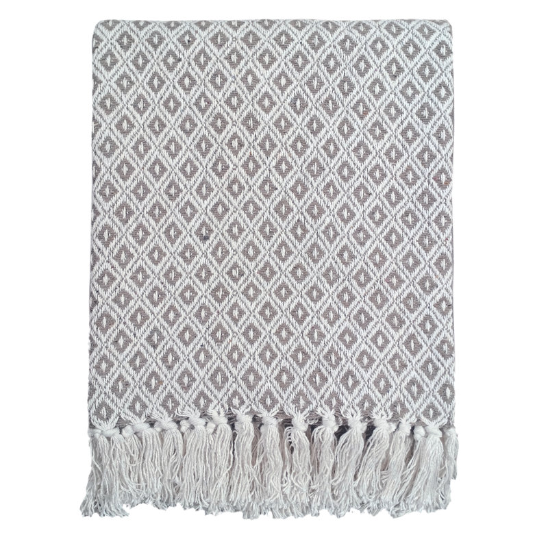 Cimino Machine Woven Throw Blanket, Charcoal, W254 x L393cm