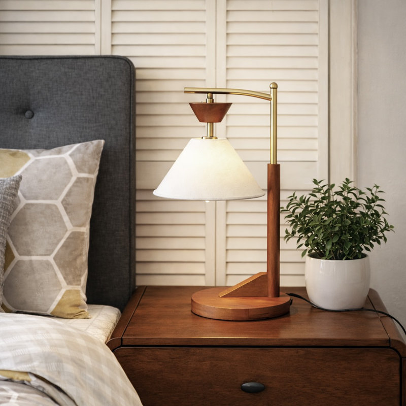 Mid Century Modern Bedside Table Lamp