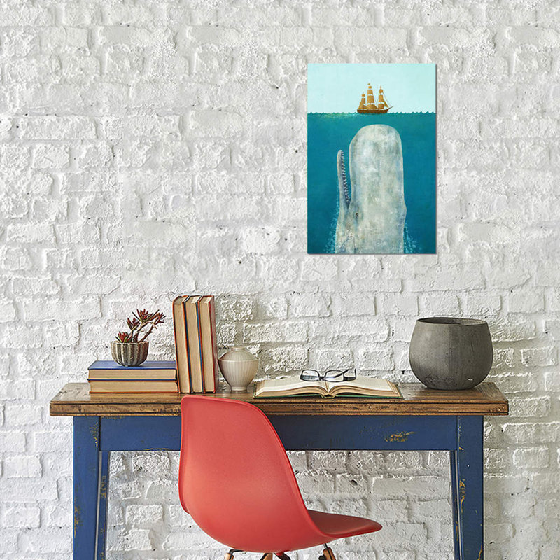 The Whale by Terry Fan - Wrapped Canvas Print, 152.5 cm H x 101.5 cm W x 3.175 cm D, Open/Framed Gallery Wrapped