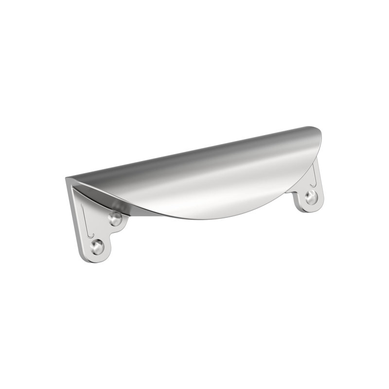 Inspirations 3" Centre to Centre Cup/Bin Pull, Polished Chrome