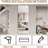 60"X 15" Inch Full Body Round Corner Mirror For Living Room Bedroom Cloakroom Wall Hanging With Hanging Hole High Quality 5Mm Silver Mirror  Explosion-Proof Glass
