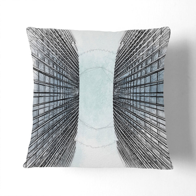 Square Throw Cushion, White, 55cm H x 55cm W x 20cm D