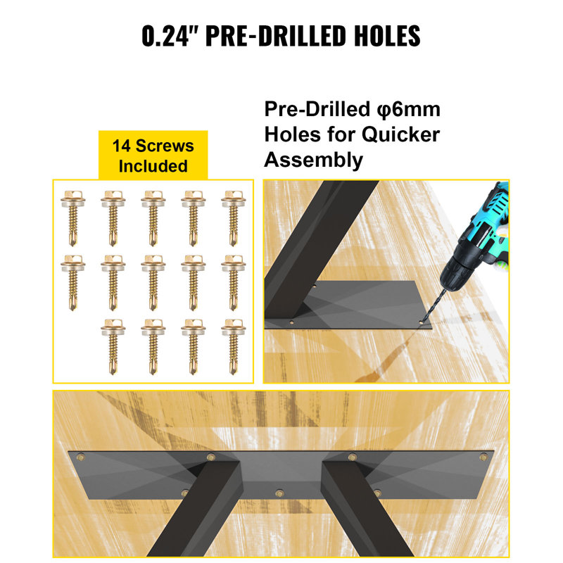 Table Leg, 28" H x 17.7" W x 1.3" D