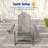 Folding Adirondack Chair with Retractable Ottoman, 3-Postion Adjustable Outdoor Chair, Easy Assembly & Ergonomic Back Support for Patio-1037827931