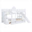 Lit superposé de style château avec 2 tiroirs, 3 tablettes et glissade-1107856963-1107856967