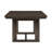 Dark Oak Trestle Dining Table with Leaf