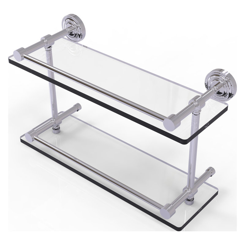 Marchmont 2 Piece Tiered Shelf, Polished Chrome