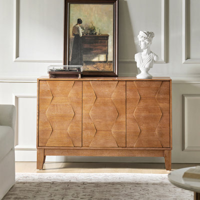 Joyce 114.9cm W Modern 3-door storage Sideboard with Adjustable Shelves