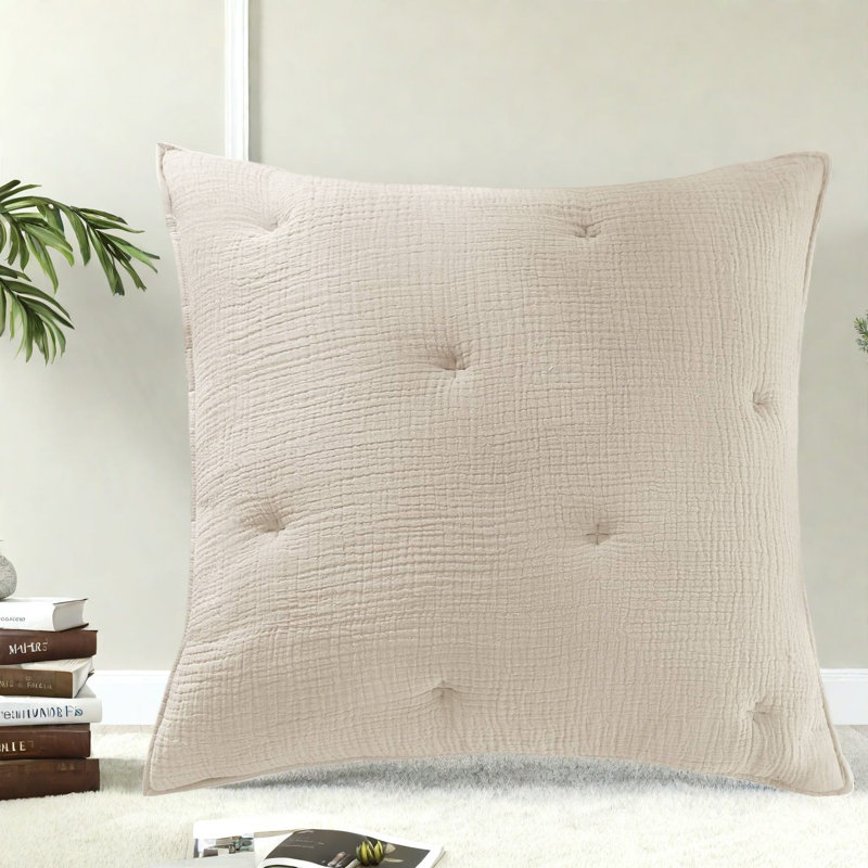 Ensemble de literie en coton de qualité supérieure, taupe, conception moderne froissée