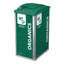 Sturdy Essentials Prism 32 Gallon Modular Recycling And Organic Waste Bin Container System For Public Spaces, Commercial, Businesses (green, Organics)