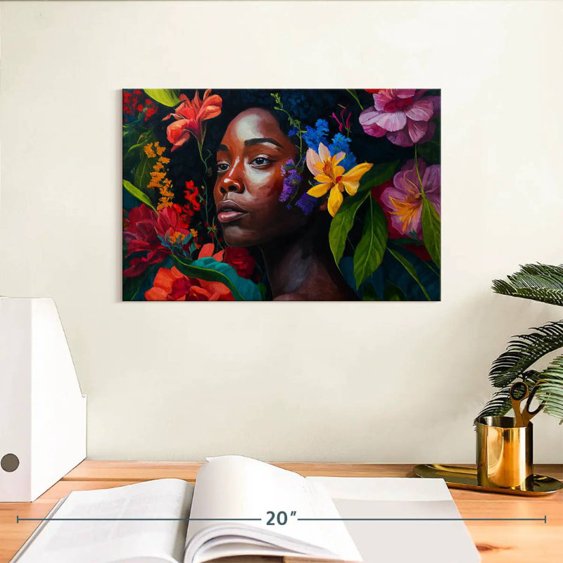 Beauté tropicale africaine, H 8 po x l 12 po