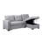 Upholstered Pull Out Sectional Sofa With Chaise-356523958