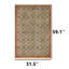Tapis rustique à motif floral rustique