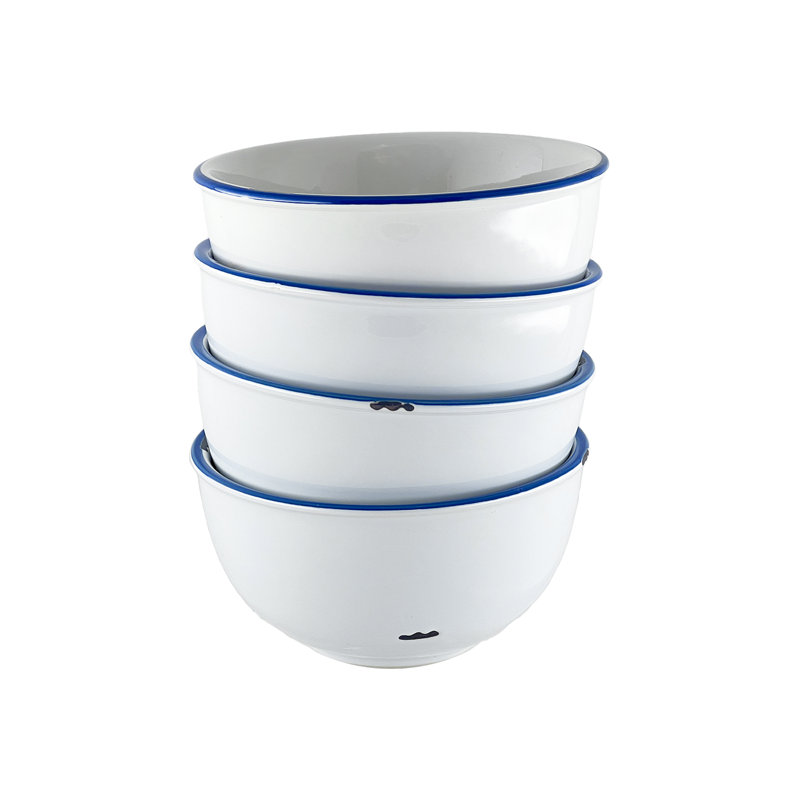 Canvas Home Tinware Stoneware Cereal Bowl 20oz, White