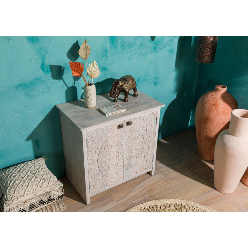 Kashmir Solid Wood 80cm W Chest of Drawers