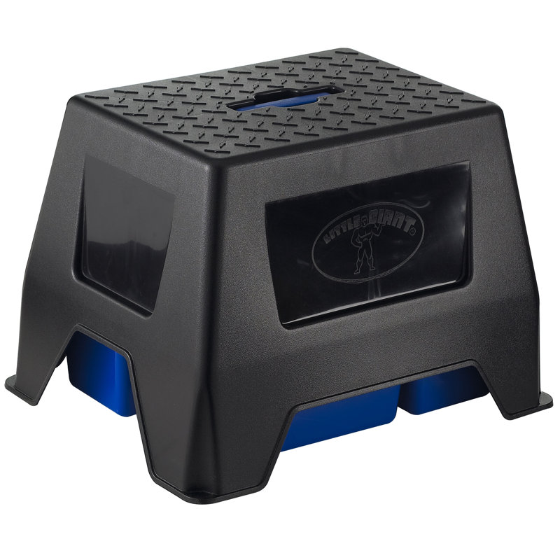 Black Step Stool with Storage