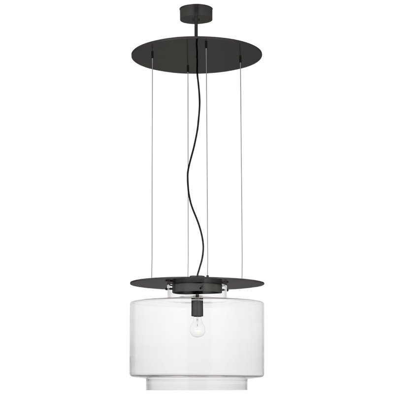 Elias 1 - Light Pendant by Ray Booth, Clear, Bronze