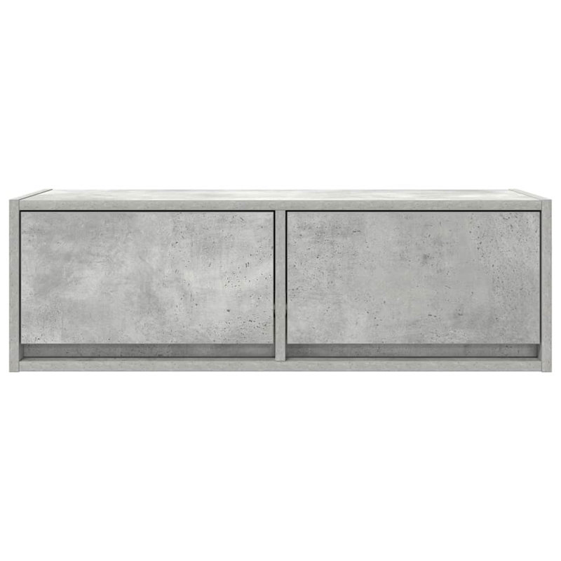 TV Cabinet 31x25.5 Cm Engineered Wood, Concrete Grey, 80 cm