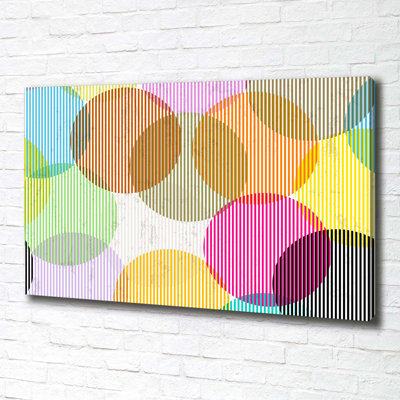 Colorful Circles - Wrapped Canvas Print