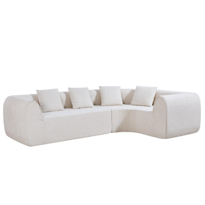 Sectional Sofa with High-Density Fully Compressed Sponge