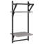 Borough Wharf 2-Tier Wall Shelves With Bars 2 Pcs 30X25x65 Cm-1658471204