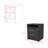 Nightstand Cartiz, Two Drawers, Black Wengue Finish-101094920