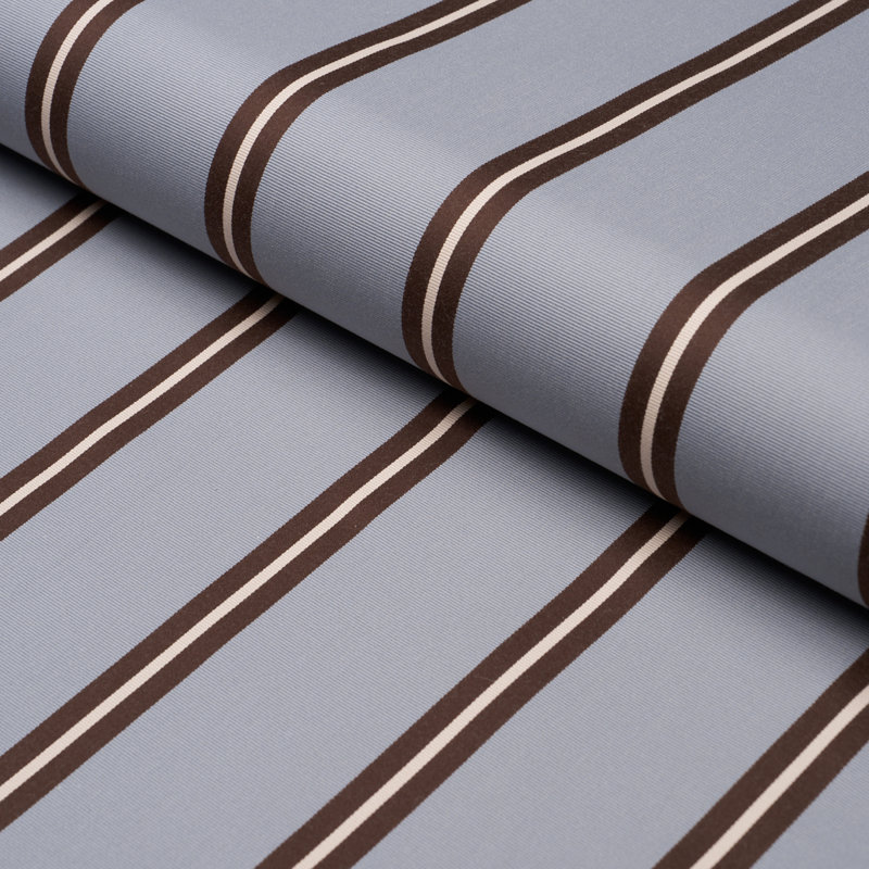 Briony Stripe Fabric, Sky