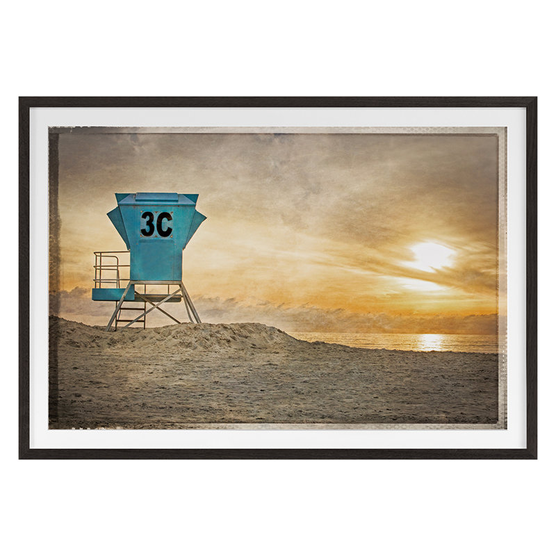 «Summer 2020 Life Life Station» encadré sur papier par Lillis Werder, Cadre simple gris, H 28 po x l 40 po