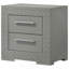 Table de chevet 2 tiroirs Pierce Grey-1037013113
