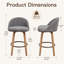 Tabourets de bar pivotants en velours Louise-1674843655-1814672856