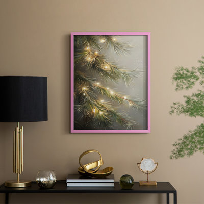 Art des Fêtes de Noël - série 2 - CCLX, reproduction encadrée - bois massif