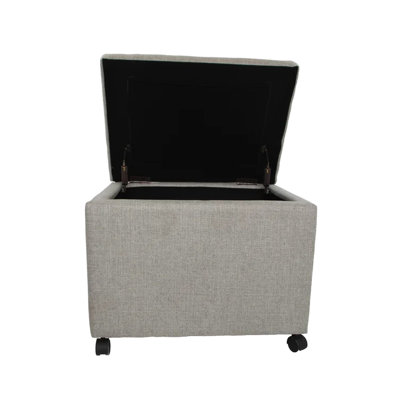 Grey Fabric For Functional And Home Office Storage With Agile Caster Wheels