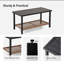 Causeuse de patio pour 2 personnes avec table basse et coussins beiges