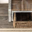 Banc de rangement à 2 tiroirs 30" rustique, gris