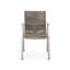 Chaise de salle à manger d'extérieur moderne en aluminium avec siège en corde (ensemble de 2)-1229782469