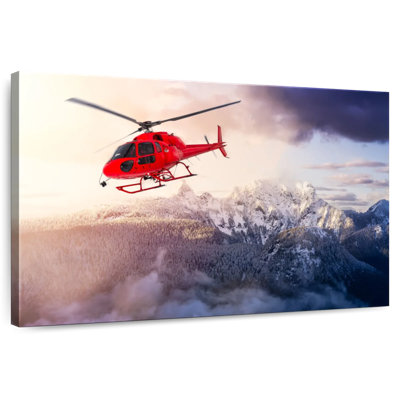 Mehar Flying Red Helicopter