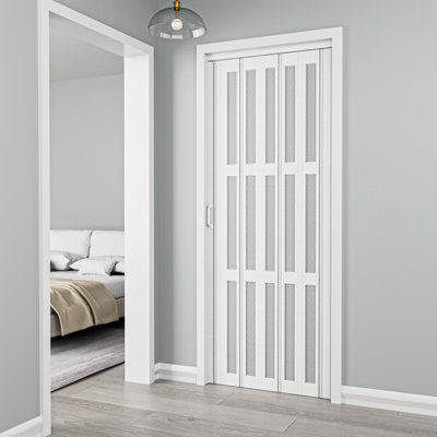 80“ Panelled PVC/Vinyl Accordion Door