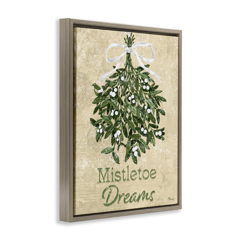 Cadre flottant rustique Mistletoe Dreams, design par Paul Brent, Cadre flottant orme Montalcino, H 31 po x l 25 po