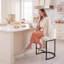 Tabouret de bar 25,2 po Beige-905729751