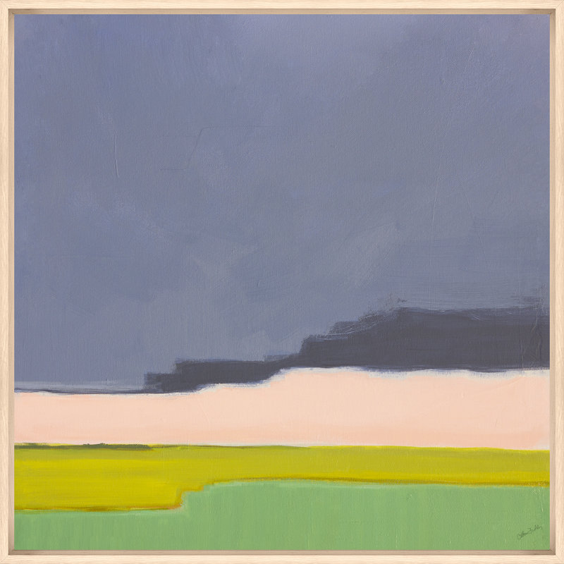 Spring Evening, No, Beige Floater Frame Canvas