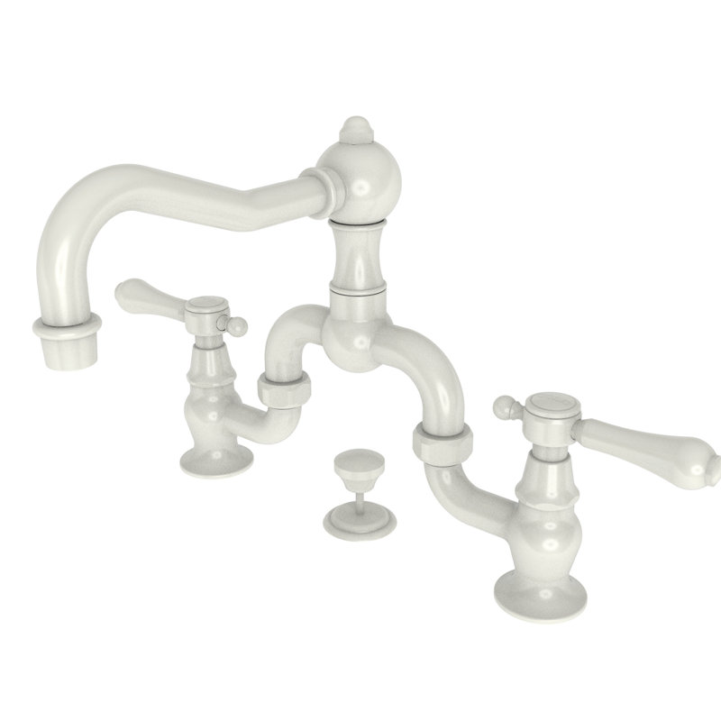 Chesterfield Bathroom Bridge Faucet with Drain Assembly, Oil Rubbed Bronze, Bridge