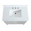 Fully Assembled 36" Grey Freestanding Single Sink Bathroom Vanity With 2 Handle Sets And Engineered Marble Top-522583713-522583717-522583718