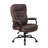 Ava Rolling Oversized Office Chair, Swivel, Brown Faux Leather, 400Lbs-118318902