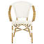 Chaise de patio empilable avec coussin Matilda-132269428