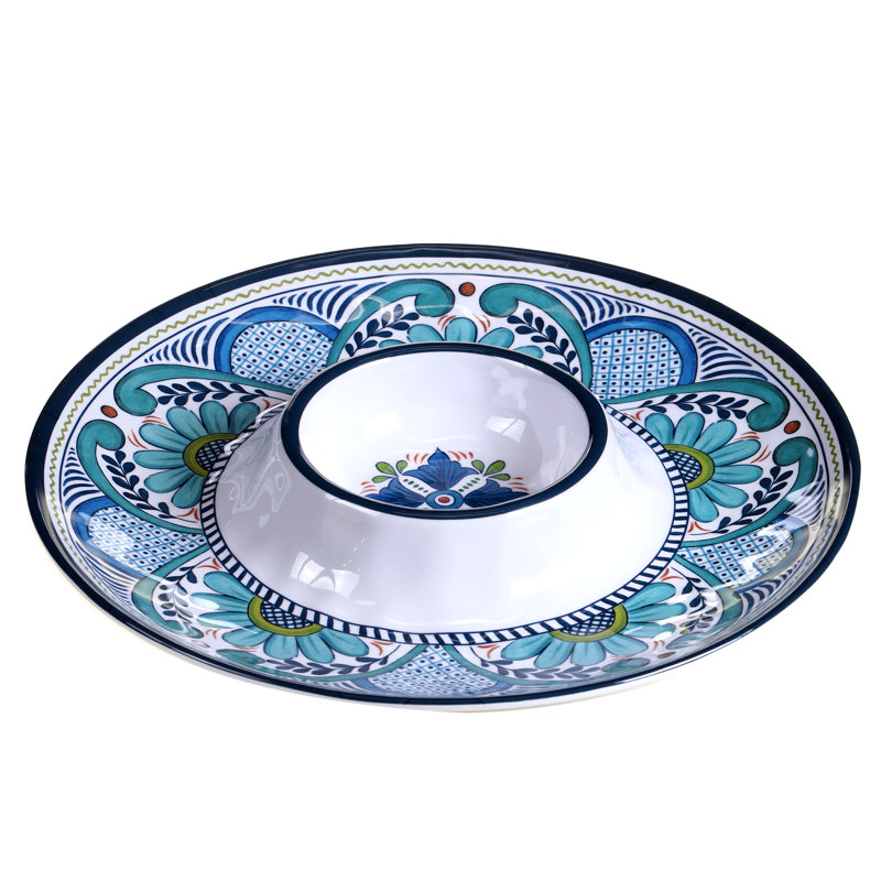 Ensemble d'hôtesses en mélamine 3 pièces Certified International Talavera
