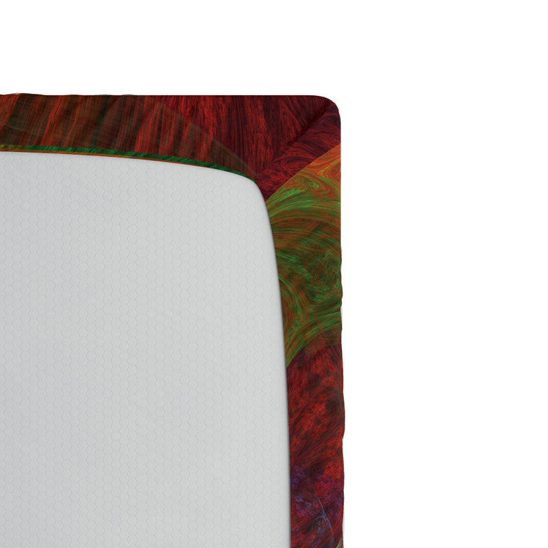 Microfiber Abstract Fitted Sheet, Twin XL Fitted Sheet